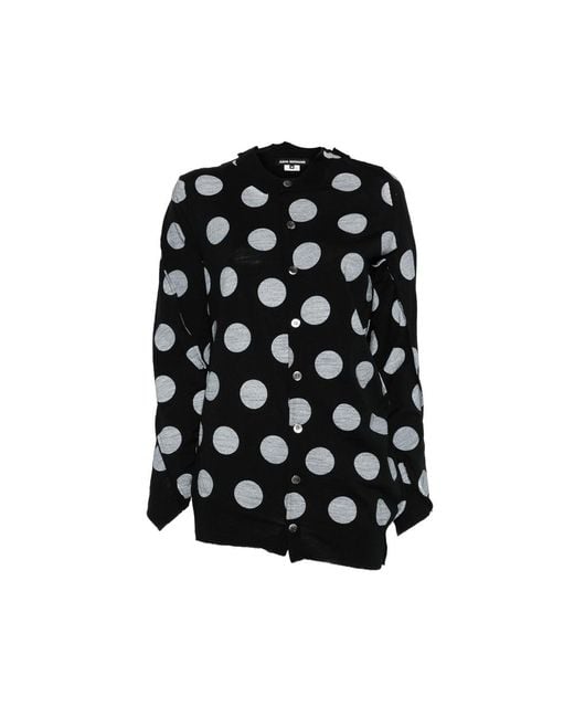 Junya Watanabe Black Dotted Wool Sweater