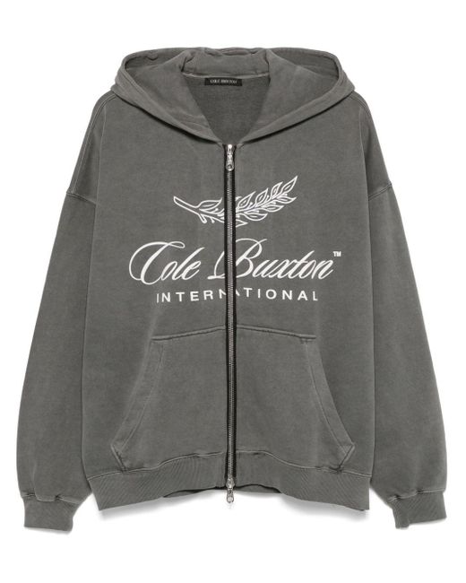 Cole Buxton Gray International Hoodie for men