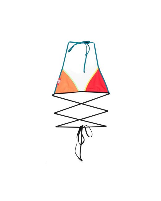 DIESEL White Triangle Bikini