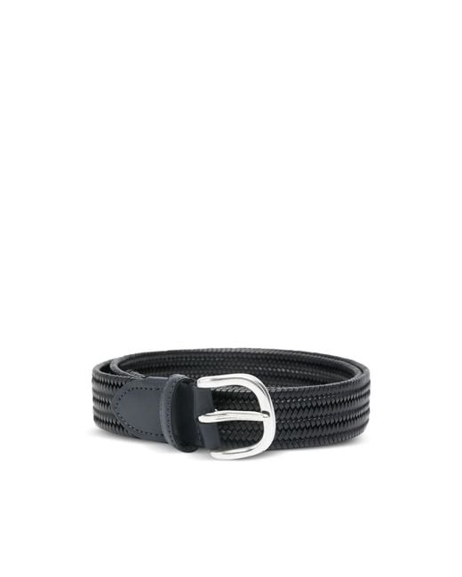 Eraldo Black Woven Belt for men