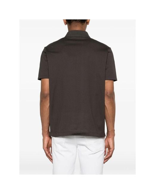 Paul & Shark Brown Logo-Detail Polo Shirt for men