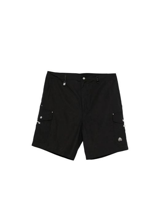 Moose Knuckles Black Shorts for men
