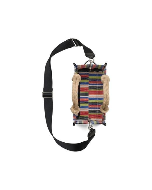 Marc Jacobs Blue The Stripe Mesh Tote Bag for men