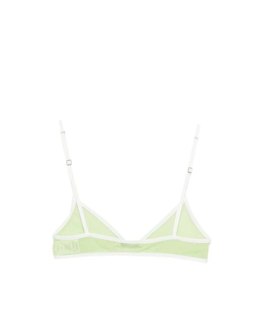 Paloma Wool Green Sheer Triangle Bralette