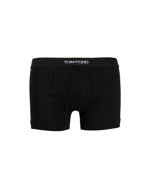 Tom Ford Black 2-Pack Boxer With Logo for men
