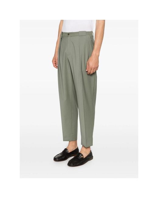 BRIGLIA Green Portobello Trousers for men