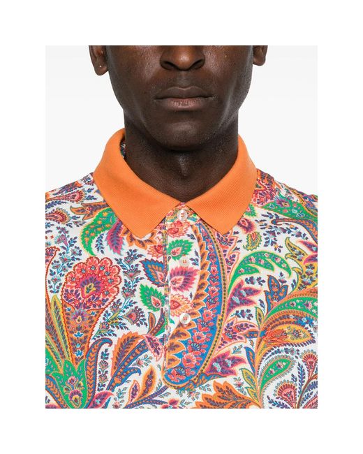 Etro Multicolor Polo Shirts for men