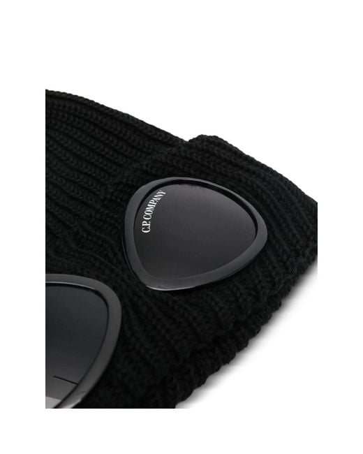 C P Company Black Caps for men