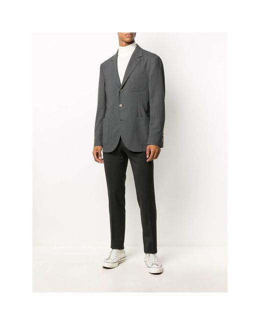 Fileria White Fine Knit Roll Neck Jumper for men
