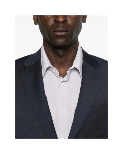 Canali Blue Suit Two-Piece Wool for men
