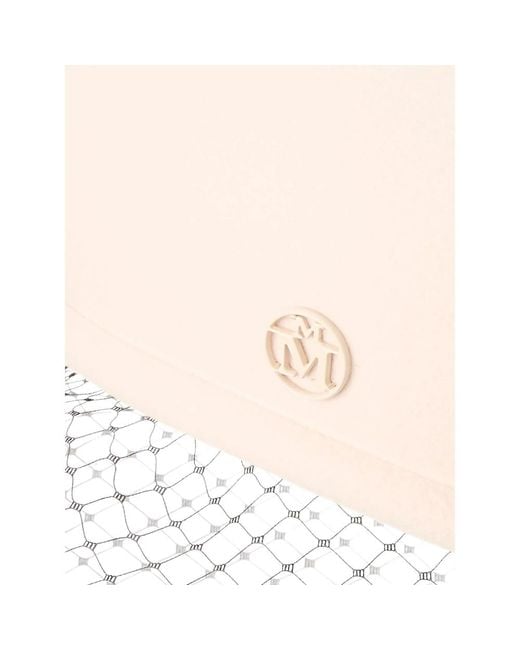 Maison Michel Natural New Bonnie Veiled Beret