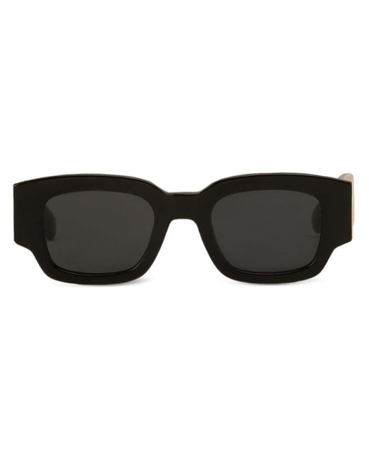 AMI Black Square-Frame Glasses
