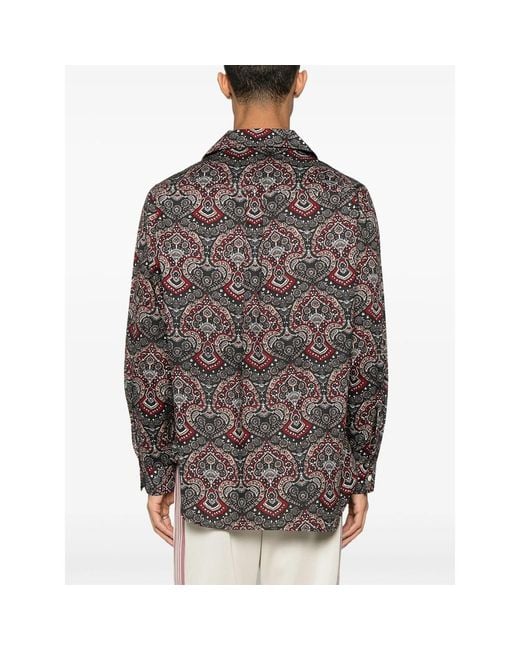 Needles Gray Bandana-Print Shirt for men
