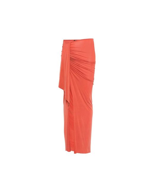 Balmain Red Maxi Skirts