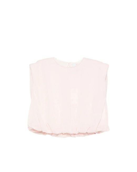 CFCL Pink Overwraped Cropped Top