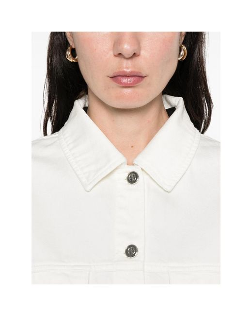 Anine Bing White Outerwears