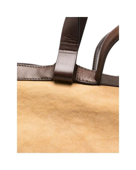 Dries Van Noten Natural Leather-Trimmed Tote Bag for men