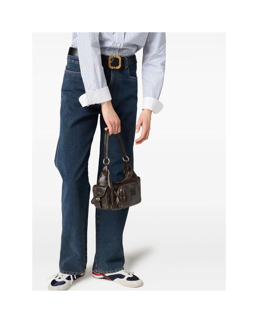 Miu Miu Brown Shoulder Bags