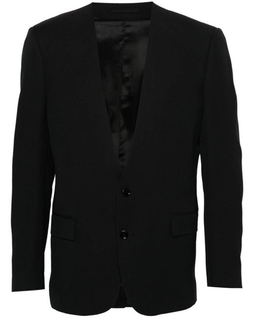 Lardini Black Single-Breasted Blazer for men