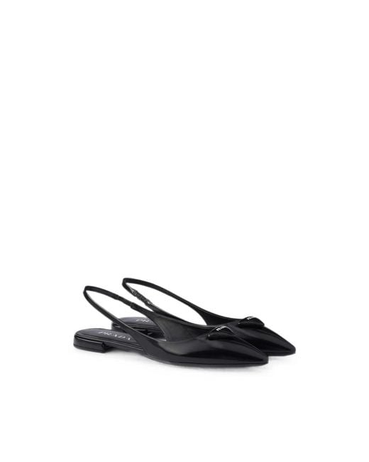Prada Black Ballet Flats
