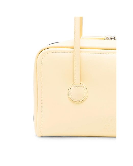 MARGE SHERWOOD Natural Logo-Embossed Leather Tote Bag