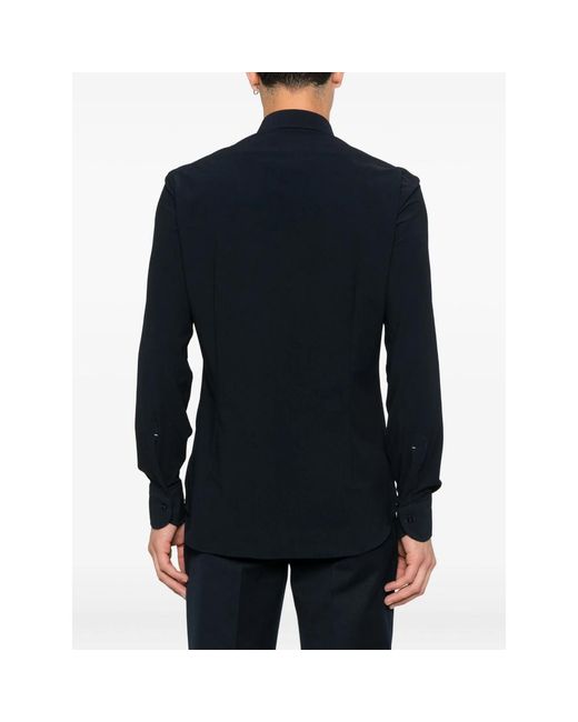 Mazzarelli Blue Long-Sleeve Shirt for men