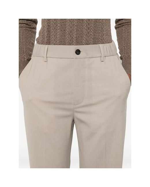 Covert Natural Pressed-Crease Trousers