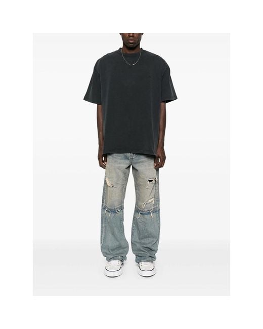 Purple Brand Black Cotton T-Shirt for men