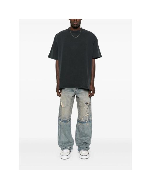 Purple Brand Black Cotton T-Shirt for men