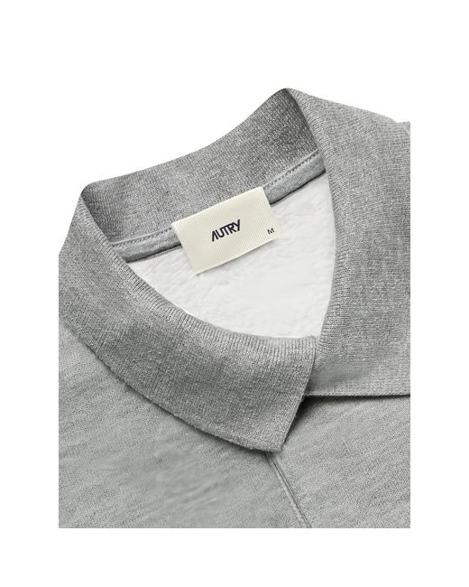 Autry Gray Polo Sweatshirt for men