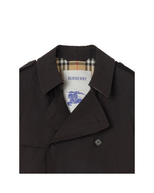 Burberry Black Coats for men
