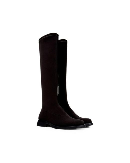 Camper Black Dana Square-Toe Boots