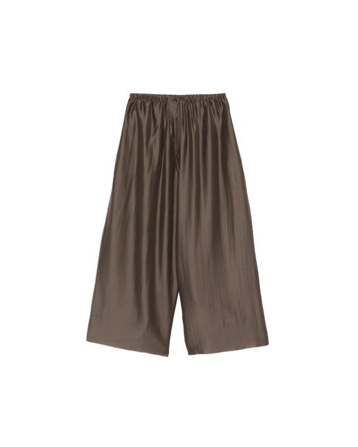 Entire studios Brown Drawstring-Waist Palazzo Pants