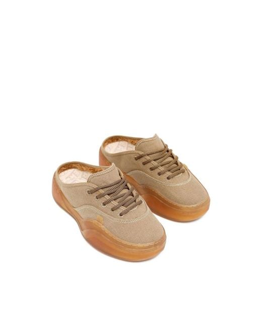ERL Brown Camino Low Skate Mule Sneakers for men