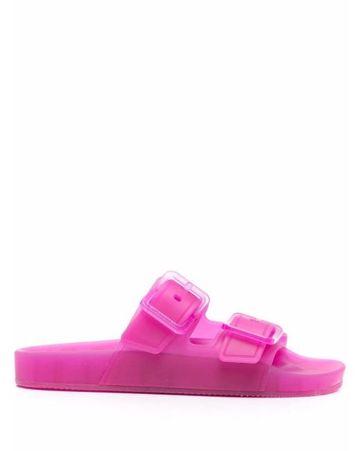 Balenciaga Pink Mallorca Double-buckle Sandals