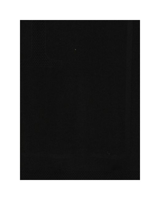Elisabetta Franchi Black Wool Scarf