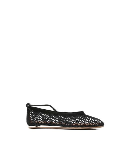 Forte_forte Black Net-Detail Ballet Flats
