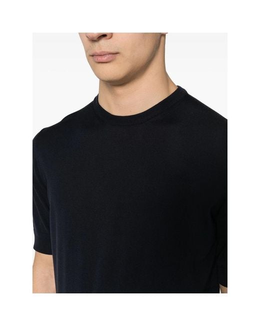 GOES BOTANICAL Black Fine-Knit Merino Wool Top for men