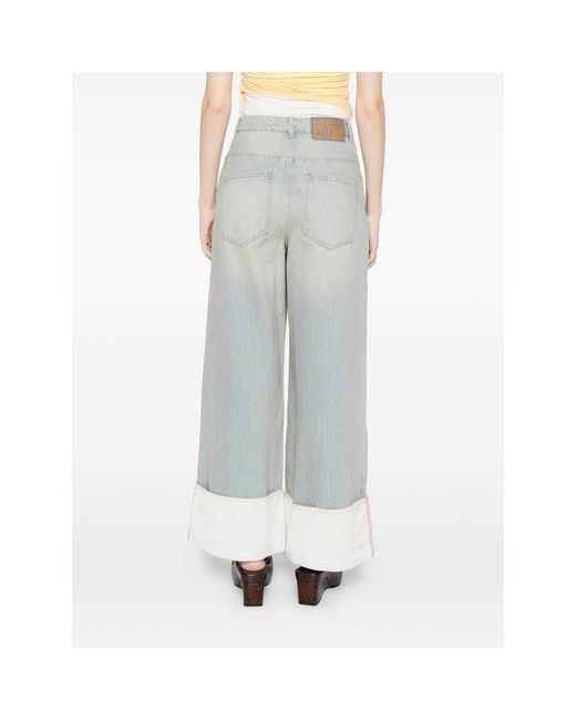 Adidas Gray Cuffed Light Denim Trousers