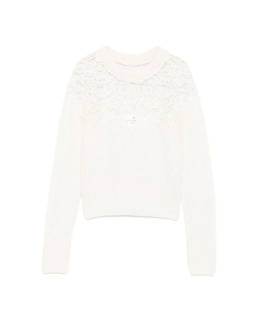 Ermanno Scervino White Sweaters