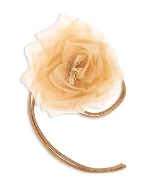 Max Mara White Silk Pin