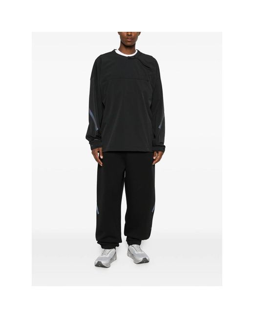 Adidas X Entire Studios Black X Entire Studios Reflective-Detail Performance Sweatshirt for men