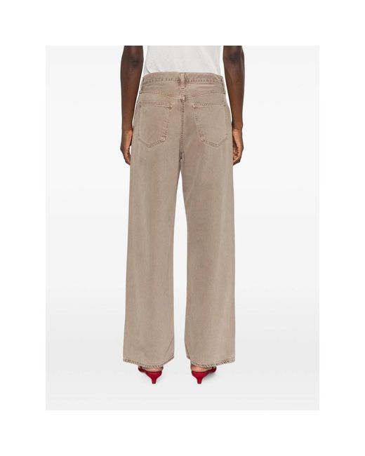 Agolde Natural Low Slung Baggy Wide-Leg Jeans