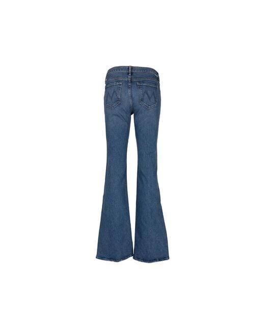 Mother Blue The Jinx Faded-Effect Flared Jeans