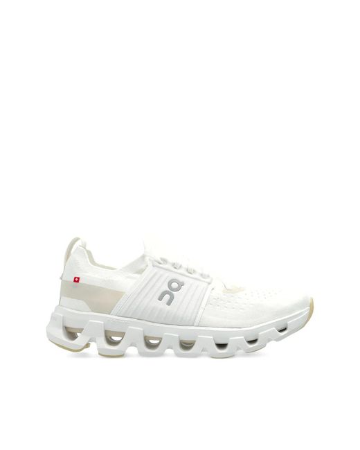 On Shoes White Cloudswift 4 Perforated Sneakers