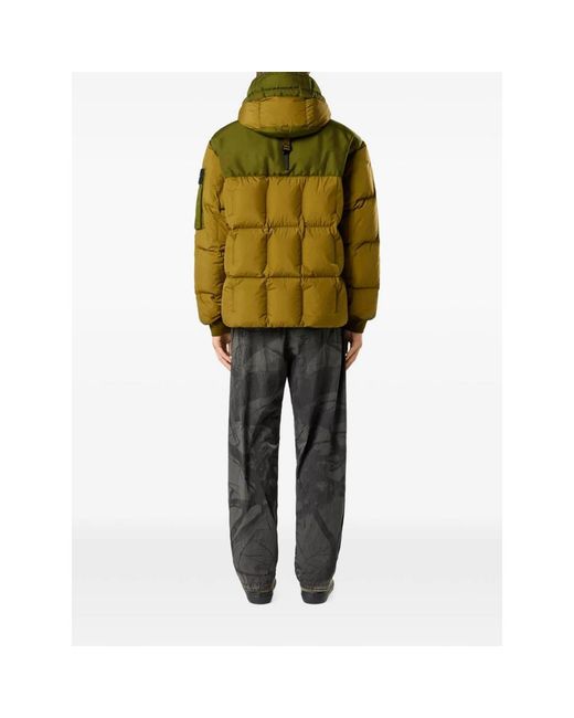 Stone Island Green 4100034 Garment Dyed Crinkle Reps Ny Down Jacket for men