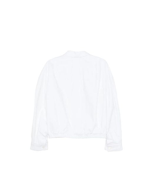 Magliano White Zipped Shirt Jacket for men