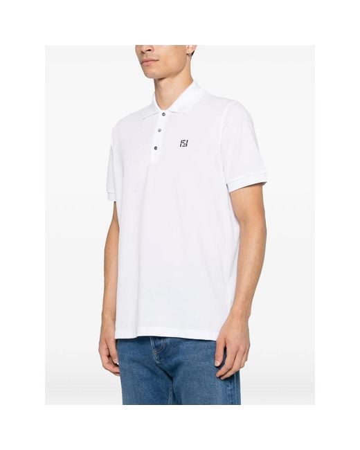Fendi White Polo Shirts for men