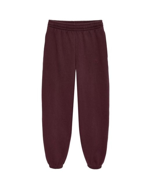 Anine Bing Purple Karter Track Pants