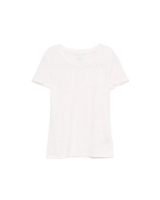 Majestic Filatures White Crew-Neck Short-Sleeve T-Shirt